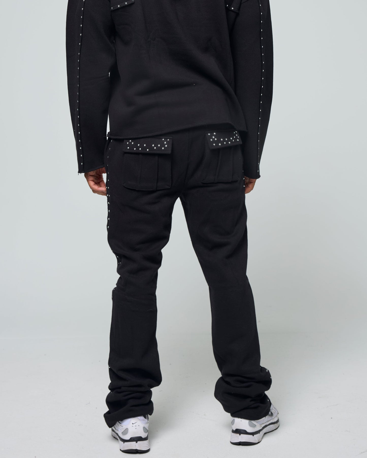 CROP CUT & SEW FLEECE HOODY & JOGGER PANT SETS