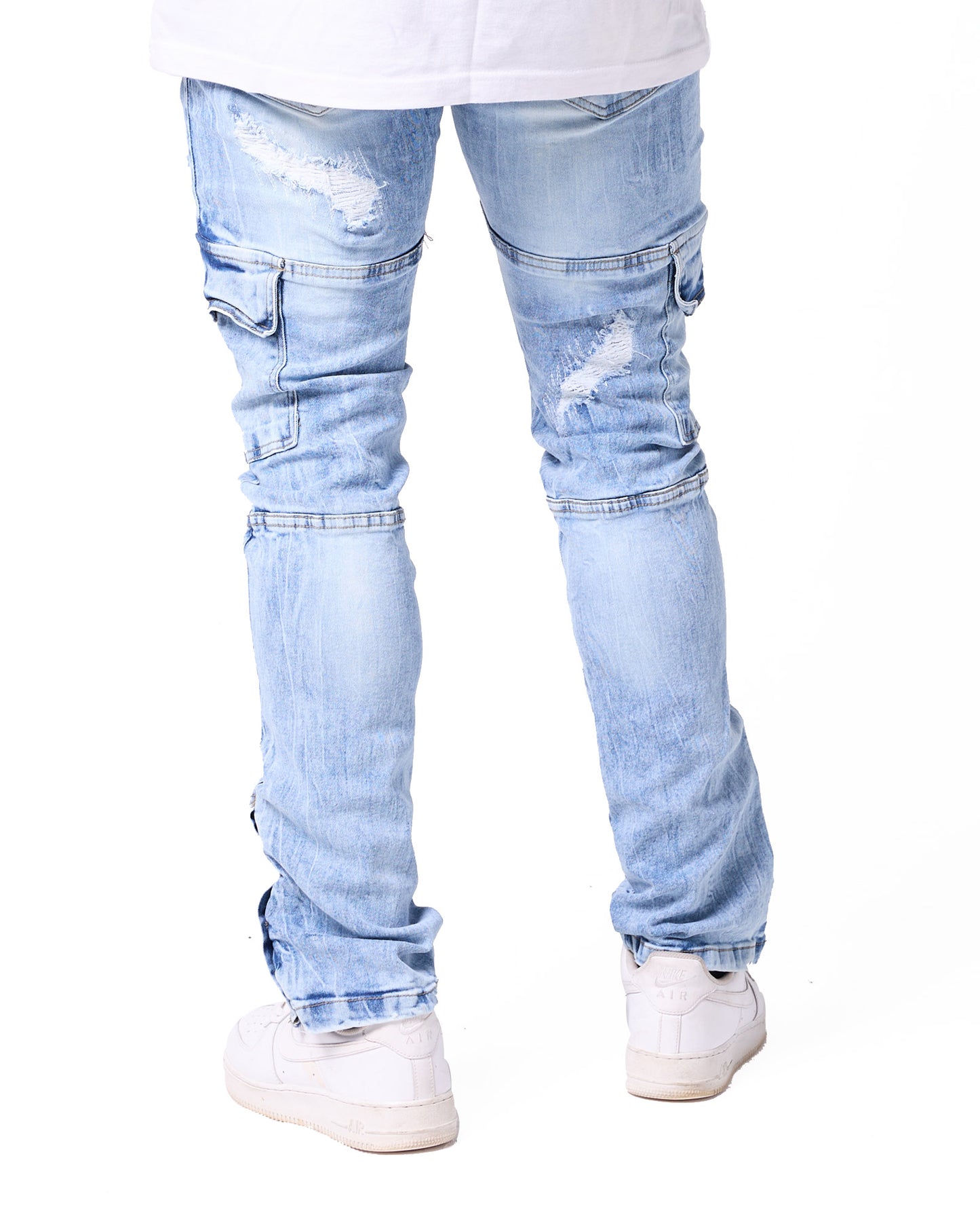 STEAD FAST SLIM FIT JEANS - ICE WASH