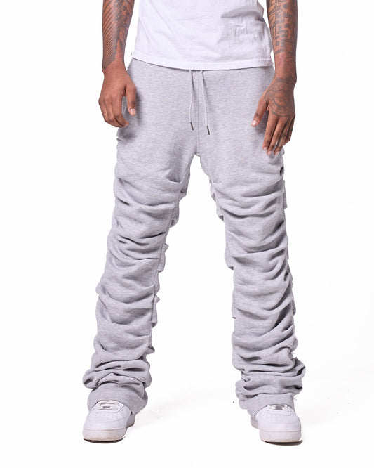 ROUCHED PINCHED TRUE STACKED SWEATPANTS