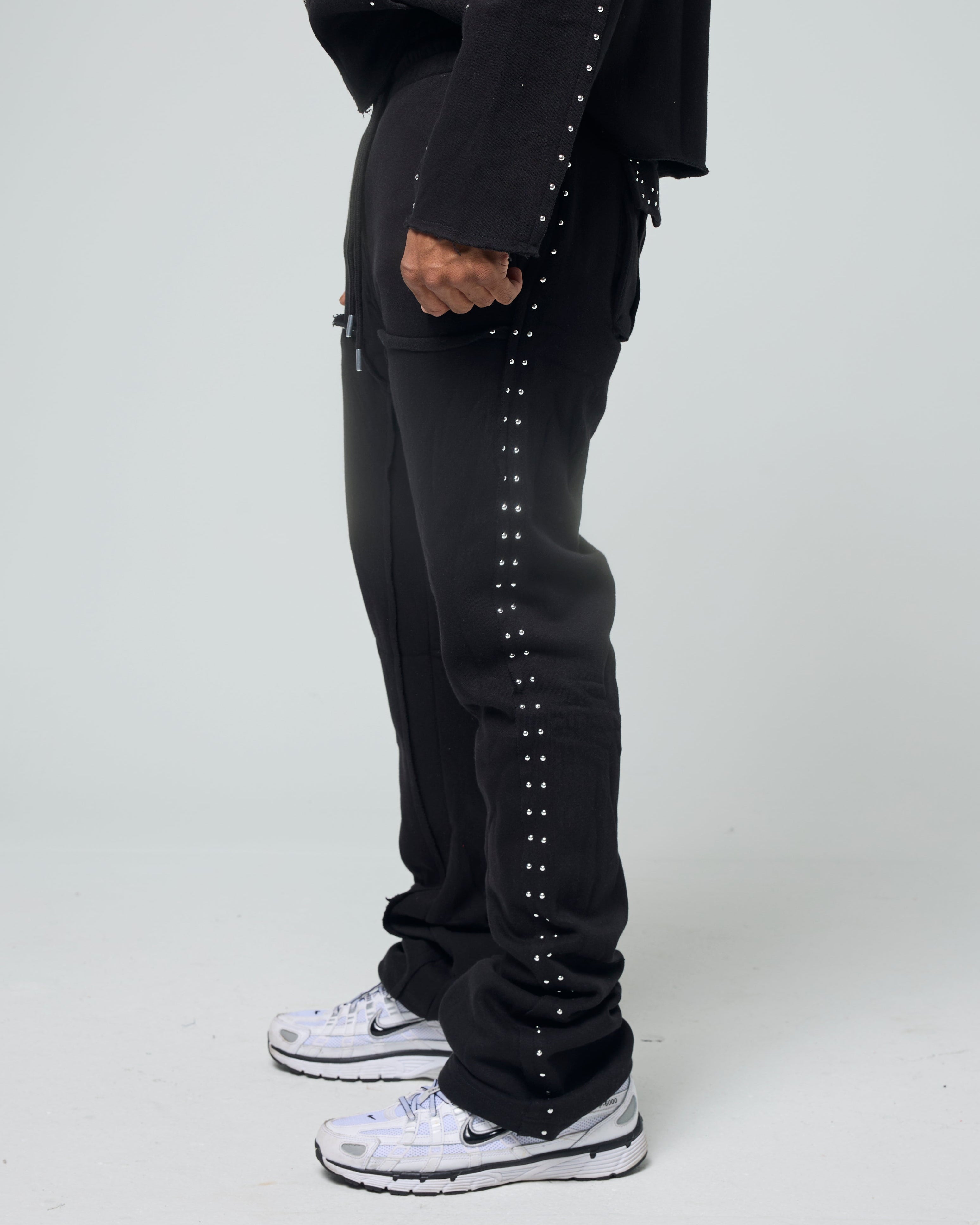 CROP CUT & SEW FLEECE HOODY & JOGGER PANT SETS