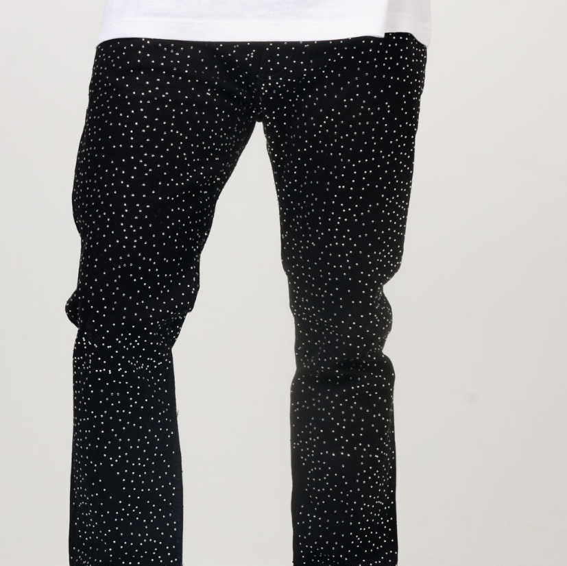 SLIM STRAIGHT ICED DENIM JEAN