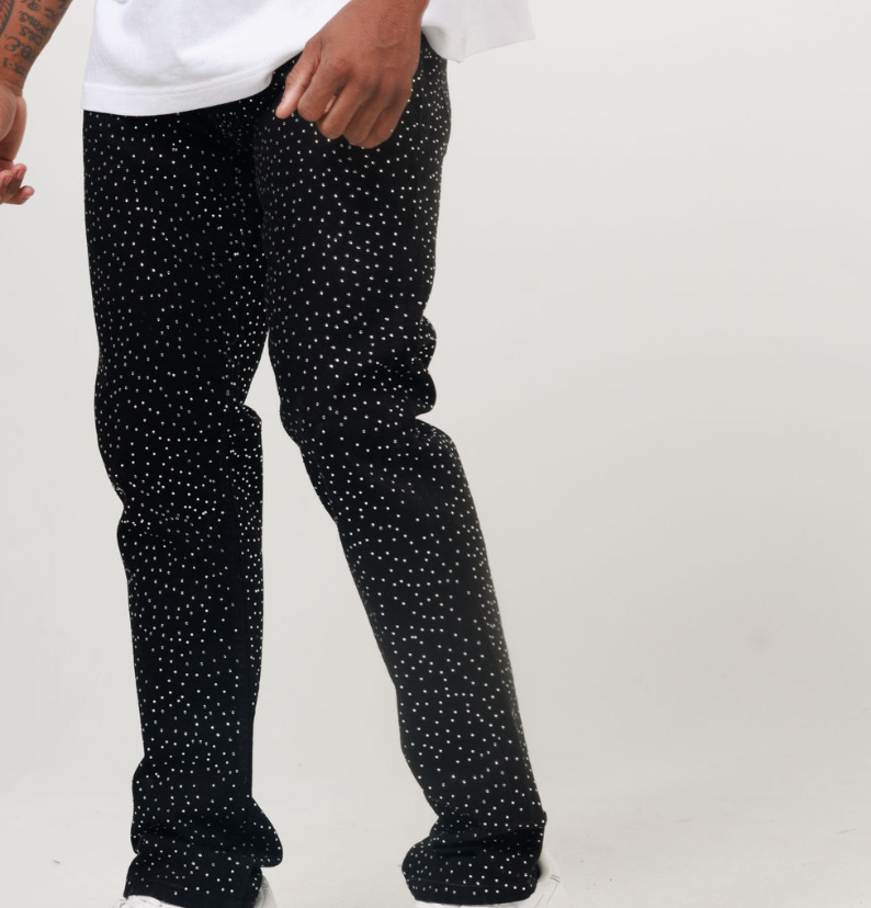 SLIM STRAIGHT ICED DENIM JEAN