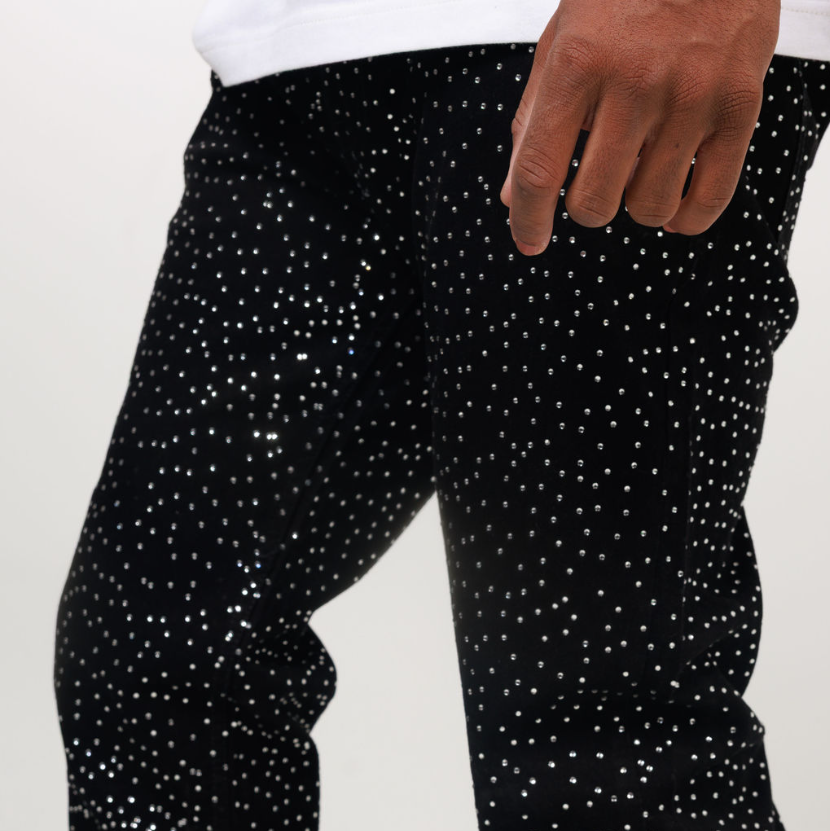 SLIM STRAIGHT ICED DENIM JEAN