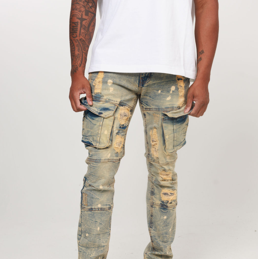 SLIM CADRE DENIM PANT